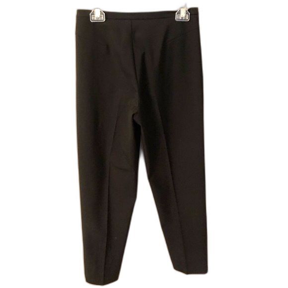 VINTAGE SIGNE PARIS 8 BLACK HIGH WAISTED SIDE ZIP FORMAL DRESS TAPERED PANTS - Picture 1 of 10